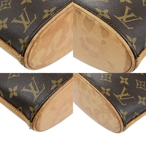 LOUIS VUITTON Logo Drouot Shoulder Bag Monogram Leather Brown - Picture 7 of 15